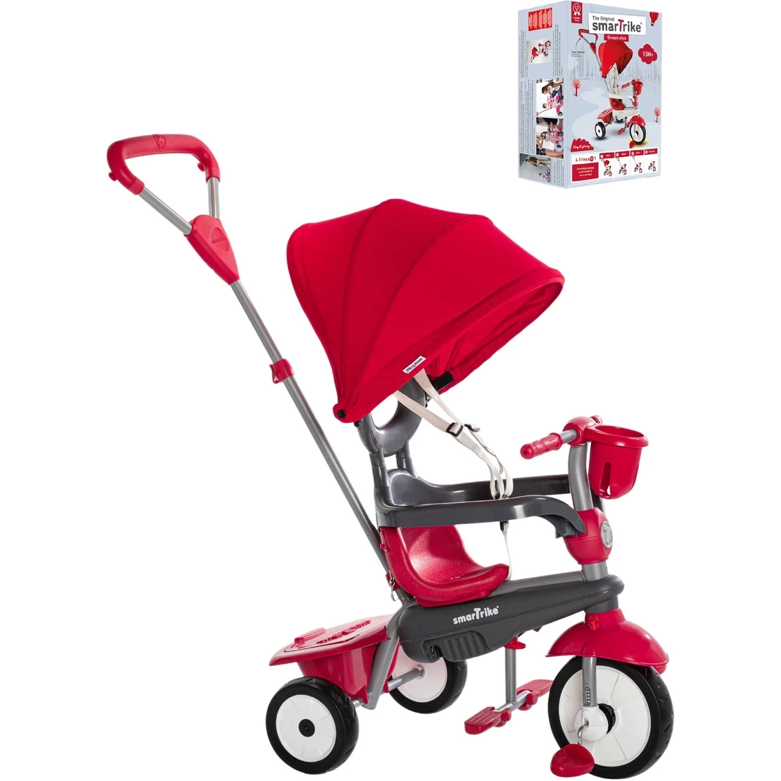 Coupon ✨ SmarTrike Breeze Plus Kids Red 4 In 1 Tricycle Push Bike 😀 8 Coupon ✨ SmarTrike Breeze Plus Kids Red 4 In 1 Tricycle Push Bike 😀 - Image 6
