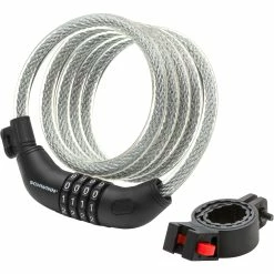 Flash Sale 😀 Schwinn 6 Ft X12 Mm Coil Resettable Combo Bike Lock 👏