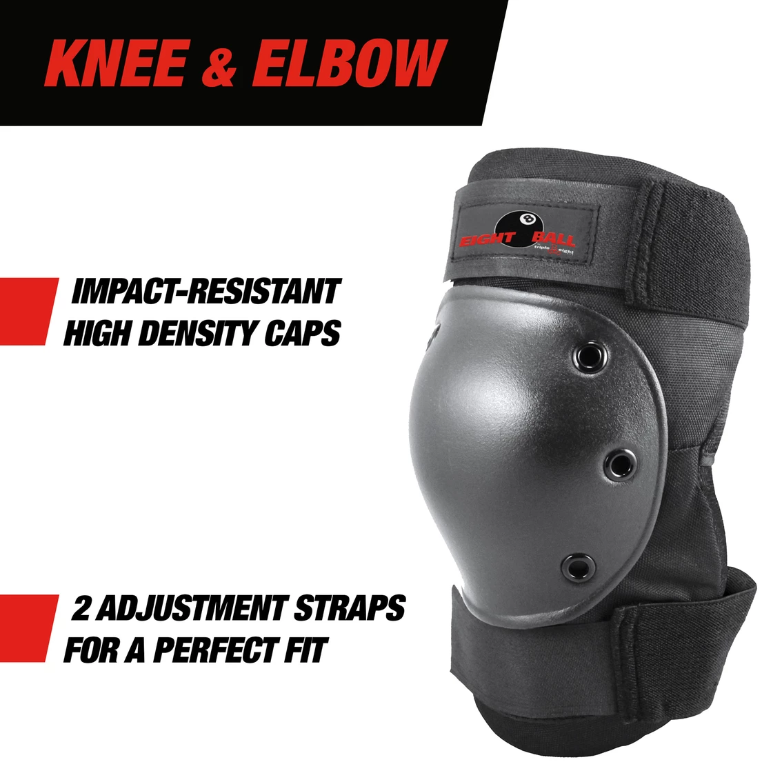 Best deal π Triple 8 Eight Ball Pad Set 3 Pk. 𧨠4 Best deal π Triple 8 Eight Ball Pad Set 3 Pk. 𧨠- Image 2