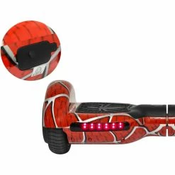 Best Sale 🛒 GlareWheel Red Spider Built In Bluetooth Speaker Hoverboard ⌛ -sports outdoors Sales unnamed file 1657