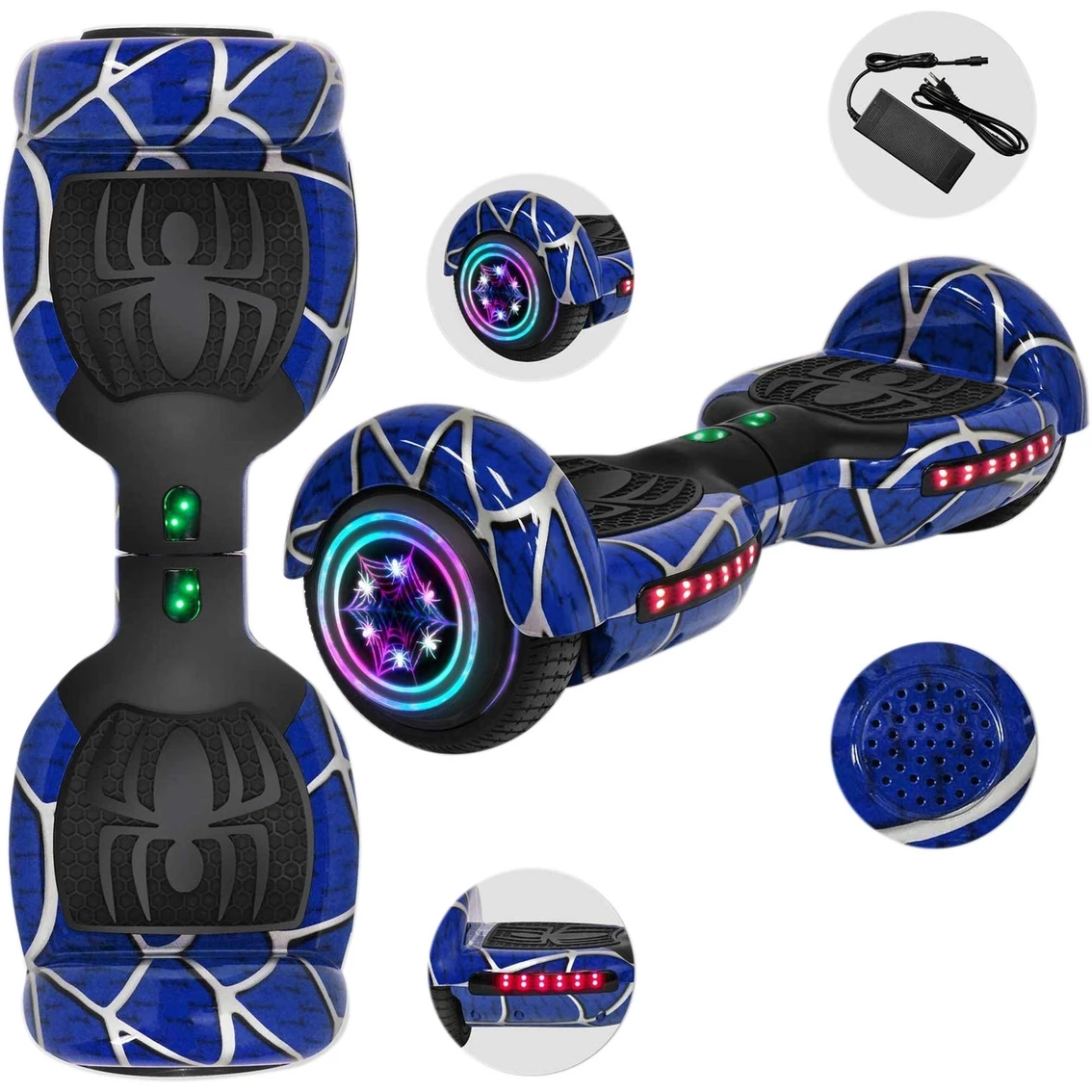 Brand new ๐ GlareWheel Blue Spider Built In Bluetooth Speaker Hoverboard ๐ฏ 4 Brand new ๐ GlareWheel Blue Spider Built In Bluetooth Speaker Hoverboard ๐ฏ - Image 2