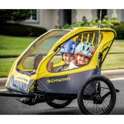 Wholesale 🎁 Schwinn Willow River Bike Trailer, Double 🔥 -sports outdoors Sales unnamed file 349