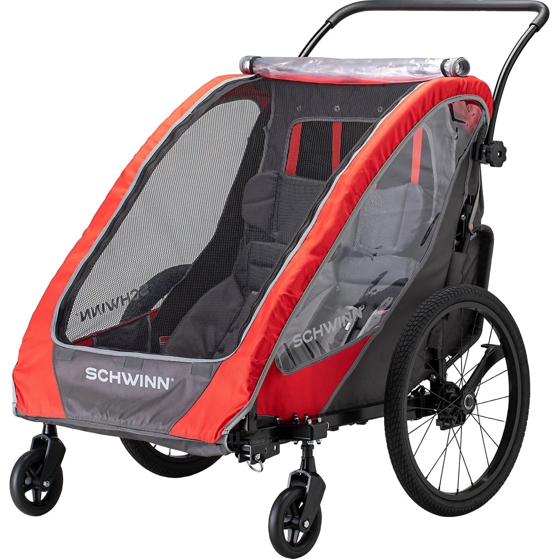 New 🔥 Schwinn Summit Deluxe Bike Trailer, Double 👏 3 New 🔥 Schwinn Summit Deluxe Bike Trailer, Double 👏