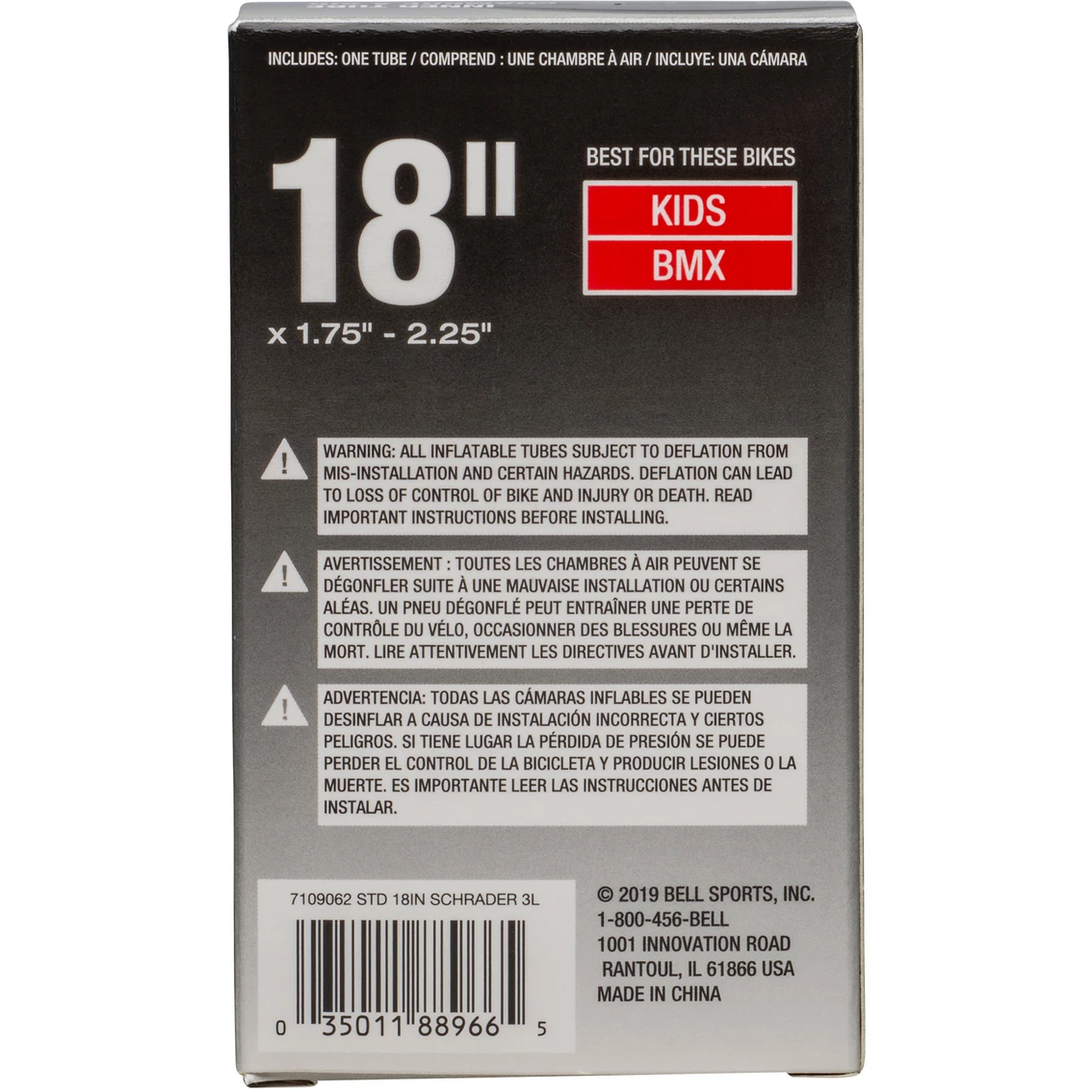 Promo ๐คฉ Bell Sports Bell Standard Bike Inner Tube 18 In. X 1.75 To 2.25 In. โญ 4 Promo ๐คฉ Bell Sports Bell Standard Bike Inner Tube 18 In. X 1.75 To 2.25 In. โญ - Image 2