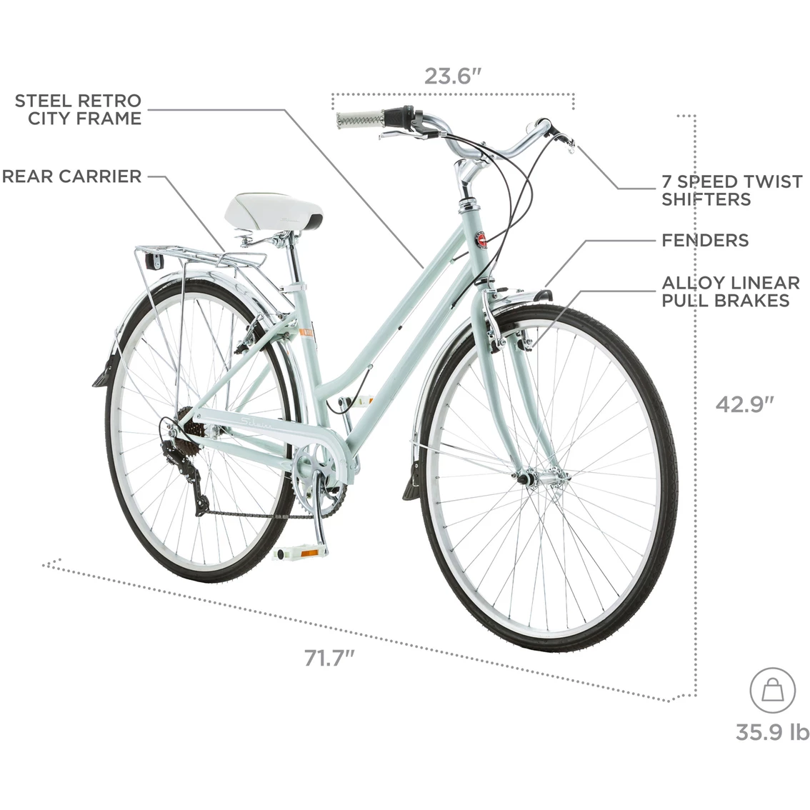 Wholesale โ Schwinn ๐ฉ Women's Wayfarer 700c Retro City Bike ๐ 6 Wholesale โ Schwinn ๐ฉ Women's Wayfarer 700c Retro City Bike ๐ - Image 4