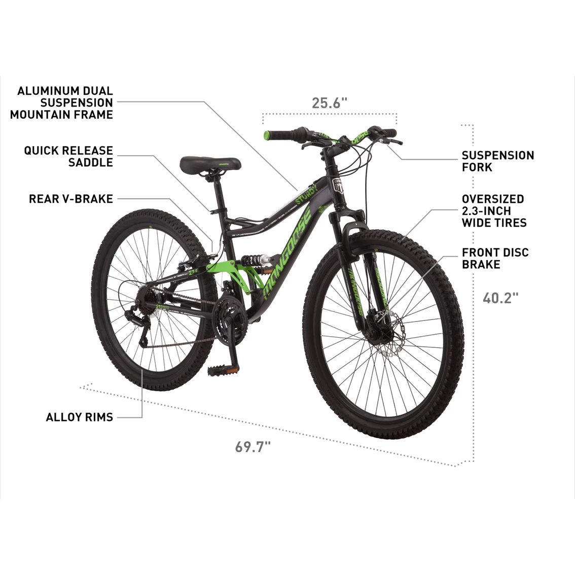 Outlet ๐ Mongoose Status 2.4 Full Suspension Mountain Bike ๐ 4 Outlet ๐ Mongoose Status 2.4 Full Suspension Mountain Bike ๐ - Image 2