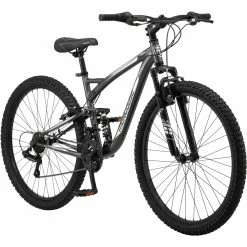 Budget 🥰 Mongoose Men's Tervane 27.5 In. Full Suspension Mountain Bike 🎁